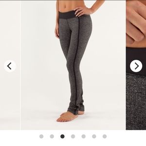 Lululemon-Forme Pants-Herringbone/Black-Sz 10-GUC